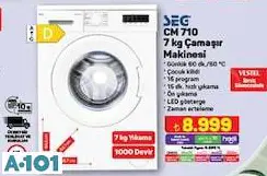 SEG CM 710 7 KG ÇAMAŞIR MAKİNESİ SEG CM 710 7 KG ÇAMAŞIR MAKİNESİ